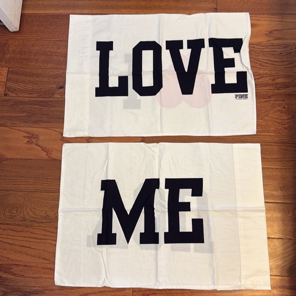 VS PINK I Love Me/You pillowcase set of two - Picture 2 of 6